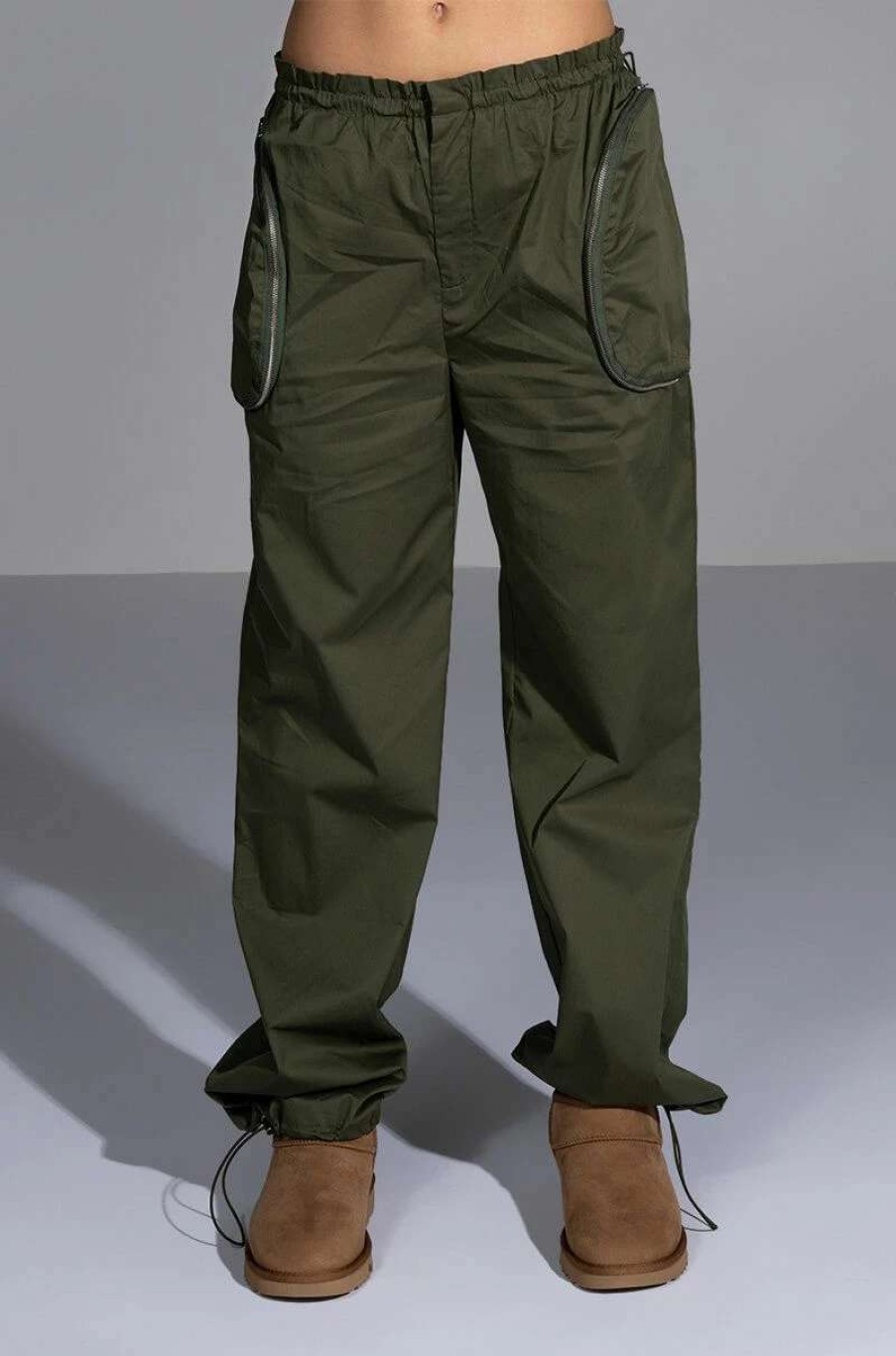 Two Piece Sets * | Dylan Parachute Cargo Jogger Olive