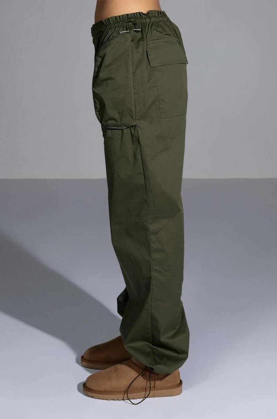 Two Piece Sets * | Dylan Parachute Cargo Jogger Olive